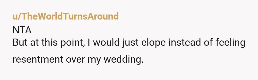 u/Life_Temperature2506 The "interpreter" aspect of this invite is complete BS, just an attempt to justify it. Hey, maybe some random chick with long nails should be invited because the groom...