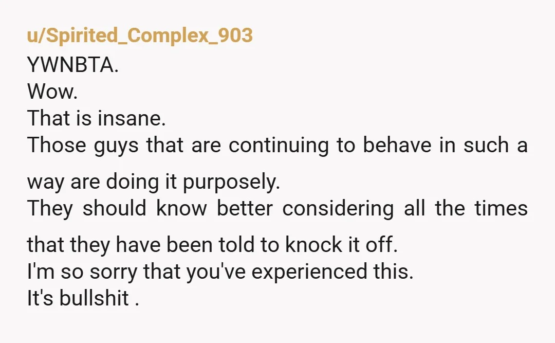u/Sleepy_Owl1458 NTA. I honestly get very sick of people using culture to excuse abhorrent behavior. Next time someone does, just say you come from a culture that castrates men for...
