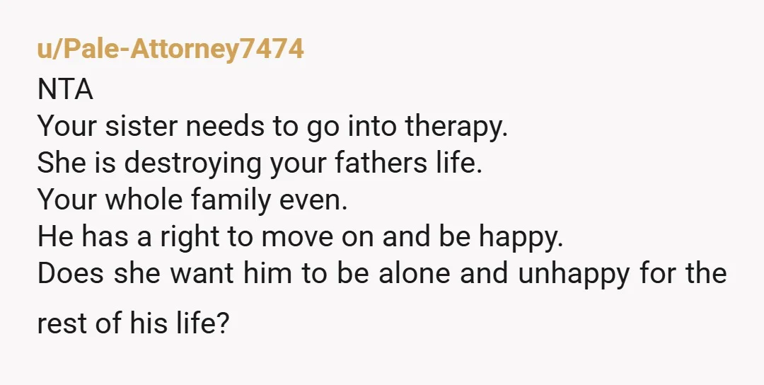 u/Economy-Emu-4689 NTA, and you're right. Your dad knows you're right, too...he just feels guilty that his "baby" is having a hard time. Keep advocating for your father. Your sister is...