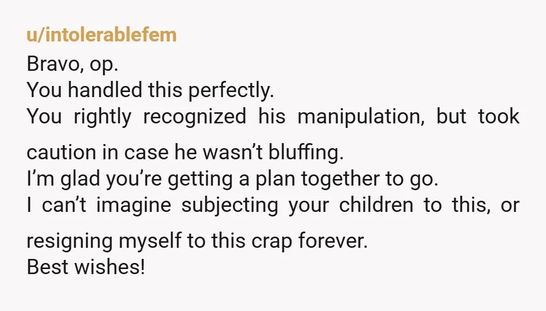 u/HomelyHobbit You did the right thing, because there are only two possibilities here. Either he's seriously a risk to himself, in which case you'd feel guilty for the rest of...