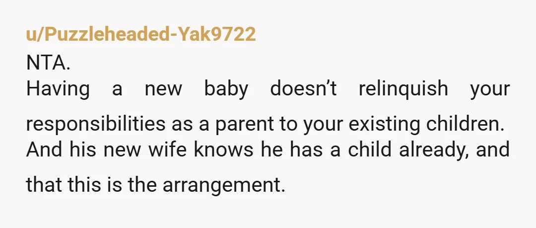 u/FuckDoll_IvySynns The kid is 10.. she could and would be helpful.. plus she'd be pretty self sufficient by now.. this sounds more like his GF wants to play family without...