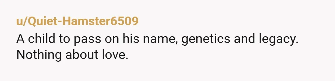 but that he would die with life long regret and heartbreak if we didn't have a biological child Holy emotional manipulation. I don't think he suddenly changed his mind. He...