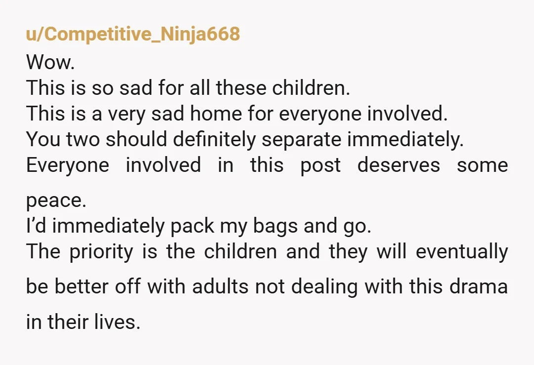 u/SlappyPappy99 Be careful who you have kids with. She wasn’t. And neither were you. Attempt to save your bio kids but let’s be real - they’re anchored to her and...