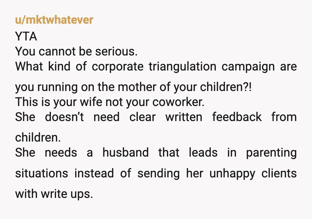u/Ksharonmcg YTA it’s absolutely fine and essential for kids to express their feelings, even when it is frustration regarding parent behavior. But the way you handled it was by facilitating...