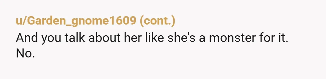 u/trilliumsummer I think the mistake you made was keep saying you and your brother will take him in. Obviously he can't live with both of your simultaneously. In her shoes...