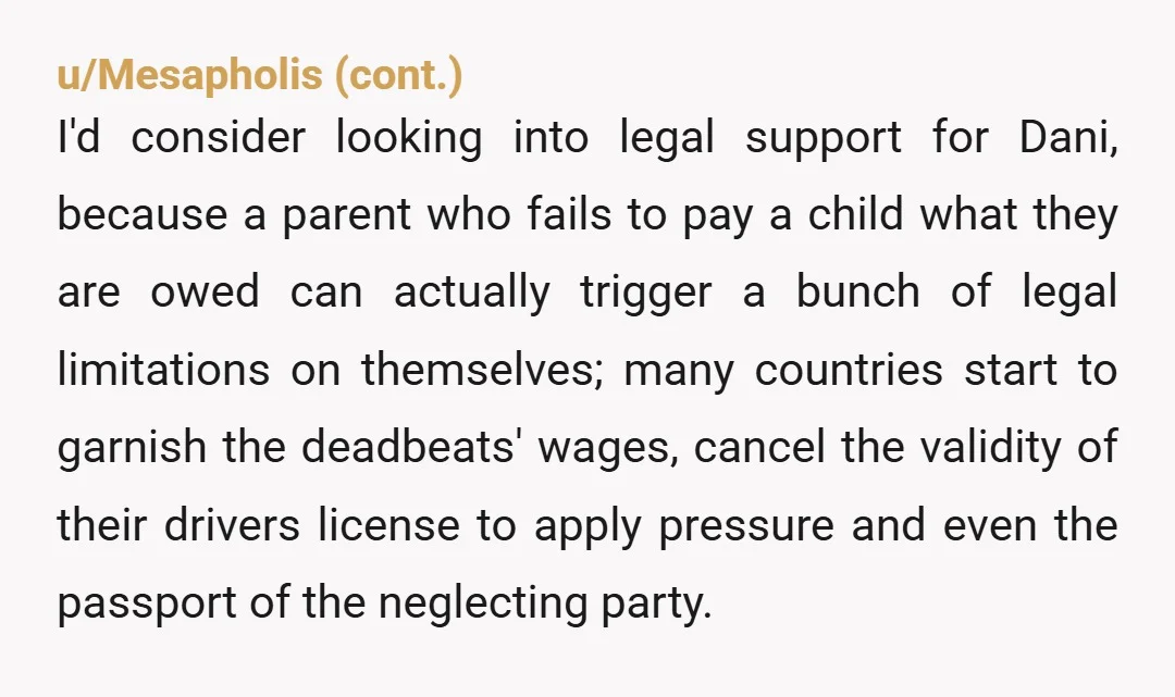 u/forgetmenotsnot I loved the part where Greg said he'd pay his actual child support and see his child on the days he's supposed to only if you cut ties with...