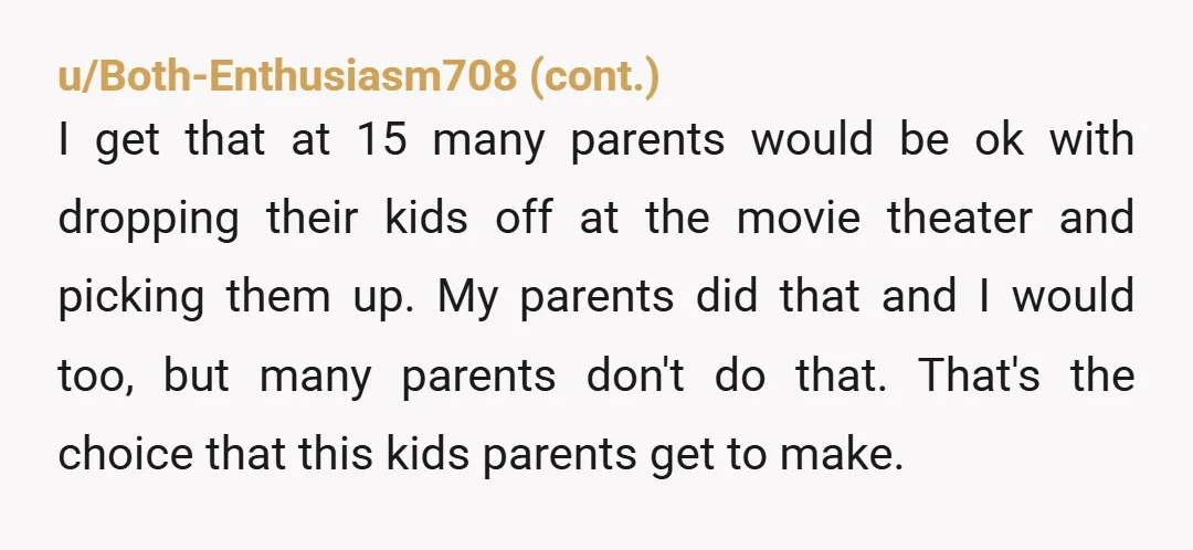 u/ThisIsSoDamaris Will they be allowed in the theatre? I remember being 15 and needing an adult to see an R rated film. 18+ if related or a full grown adult...