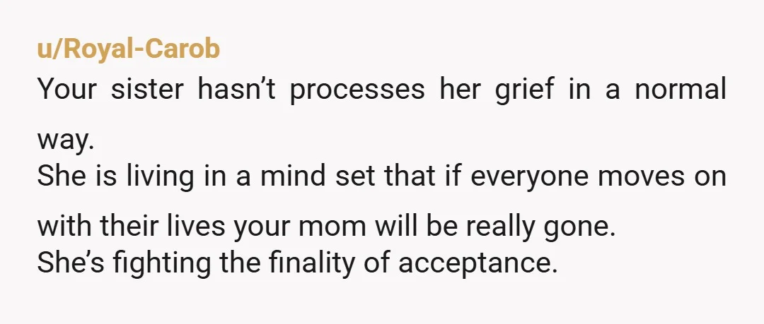 u/Ok_Lie2906 I don't think you are wrong for telling her that but I think you are wrong for how and when you said it. And I think you are wrong...