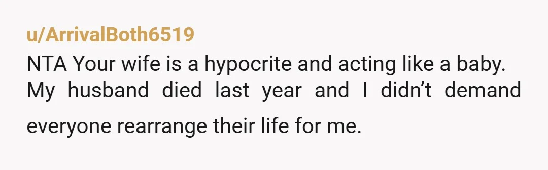 u/SuspectCompetitive17
NTA. she's ungrateful and a hypocrite in this situation