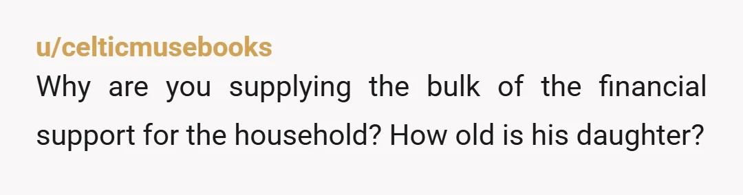 u/Embarrassed-Row-2025 Well,.take your money back and remind him,.he didn't earn it and has no say. Also if she goes after your child you will report her to CPS... Because since...