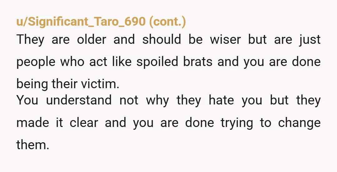 u/Tom_A_F
Lay down The Law: "Any mention of your other children will result in the immediate end to the conversation/visit.
I will not attend family gatherings with them present."