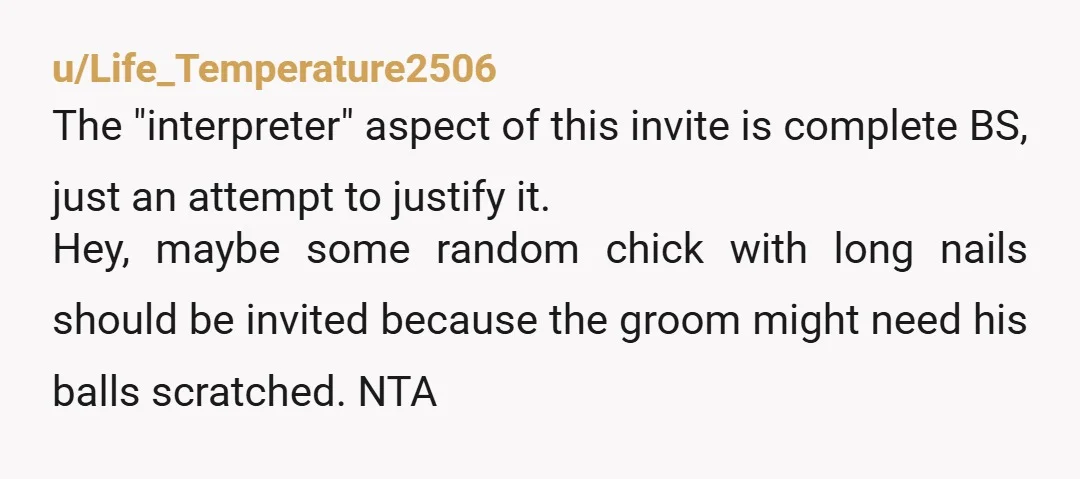 u/Kitchen_Trifle_8382 I'm going to tell you a little secret: a few years down the road you will realize that your wedding was just one day, even if it's meant to...