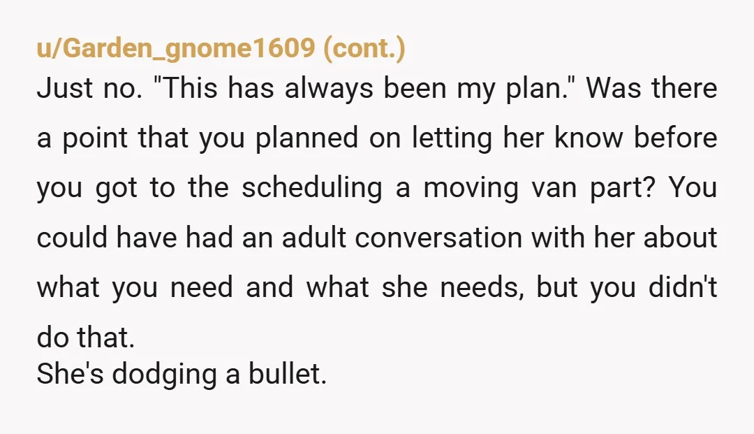 u/pooppaysthebills She's not the one for you, shared "custody" is grossly inappropriate for an adult, and group homes offer stability and supervised independence for adults with disabilities who might not...