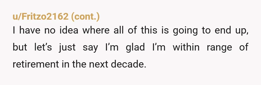 u/MyPetMussel As someone who’s being made redundant this week (after 13 years of loyal service) and whose entire role is being taken over by AI…I hear you!