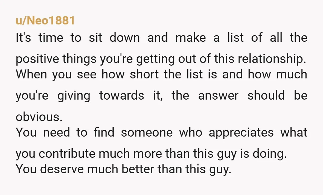 u/PrestigiousFace6756 There is no way I'd move in with a man who was ok if I had to take on a second job to afford to live with him. And...