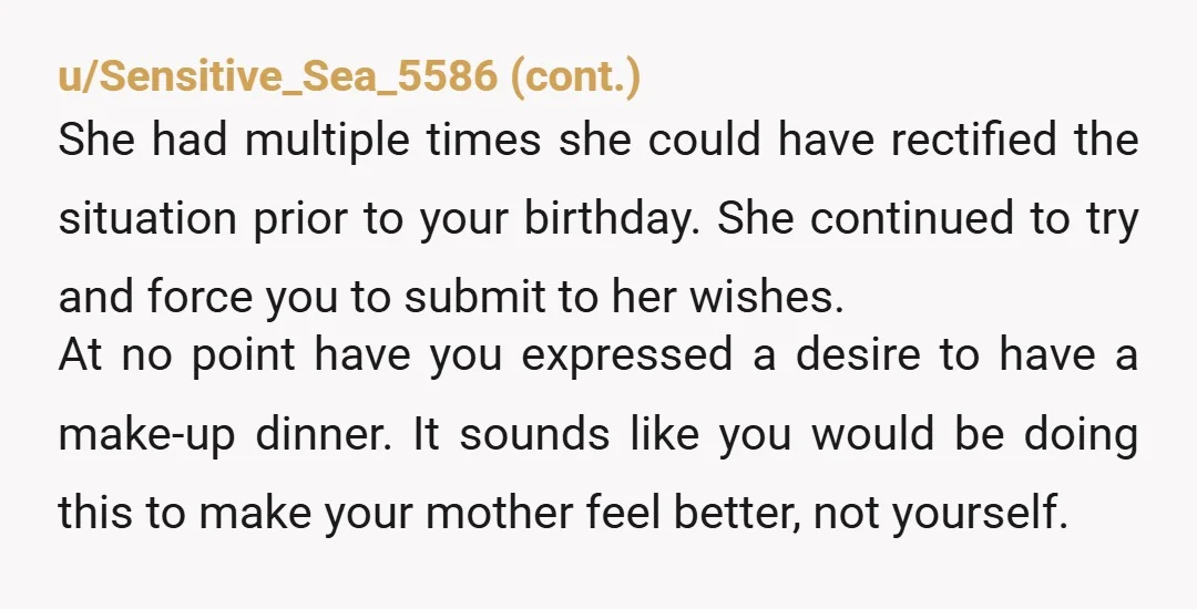 u/Hopeful-Artichoke449
She has made her choice.  I wouldn't waste too much energy on her anymore