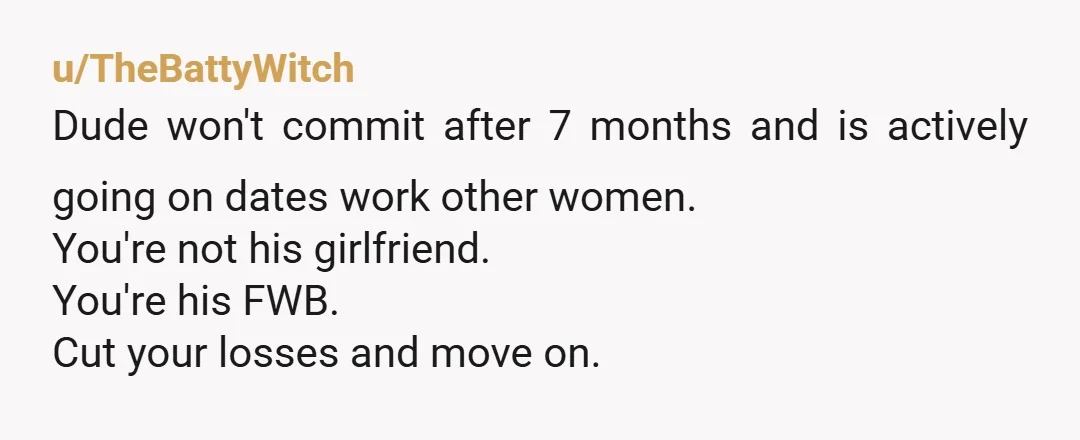 u/Susannah-Mio He told you he didn't see you as marriage material. And then you had to catch him in multiple lies before he came clean. GIRL. Why are you doing...