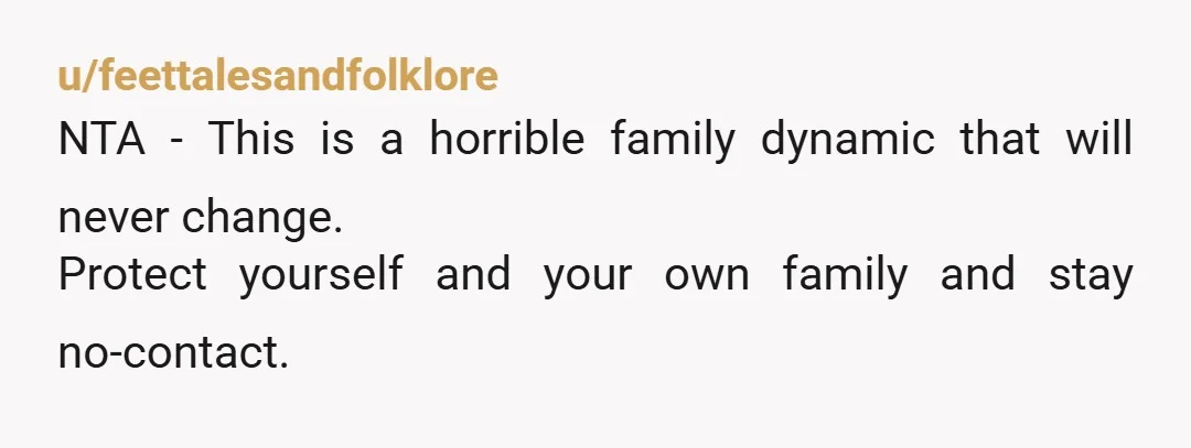 u/Claque-2 You have one sister who loves you and you love her so visit with her and your husband's family. You could also pay for her to visit you. Now...