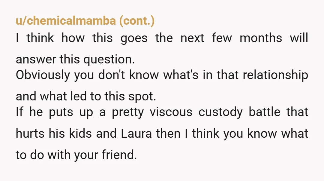 u/lulu_x_i When someone is stressed out with work and a young family then of course the wisest thing is to add to the stress by a) starting an affair and...