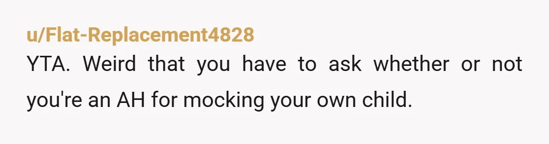 u/ZerotheHero000 YTA. Dude. You're not a character in Sex in the City. You're not a sitcom dad. Stop with the terrible "jokes" and one liners you would only get away...