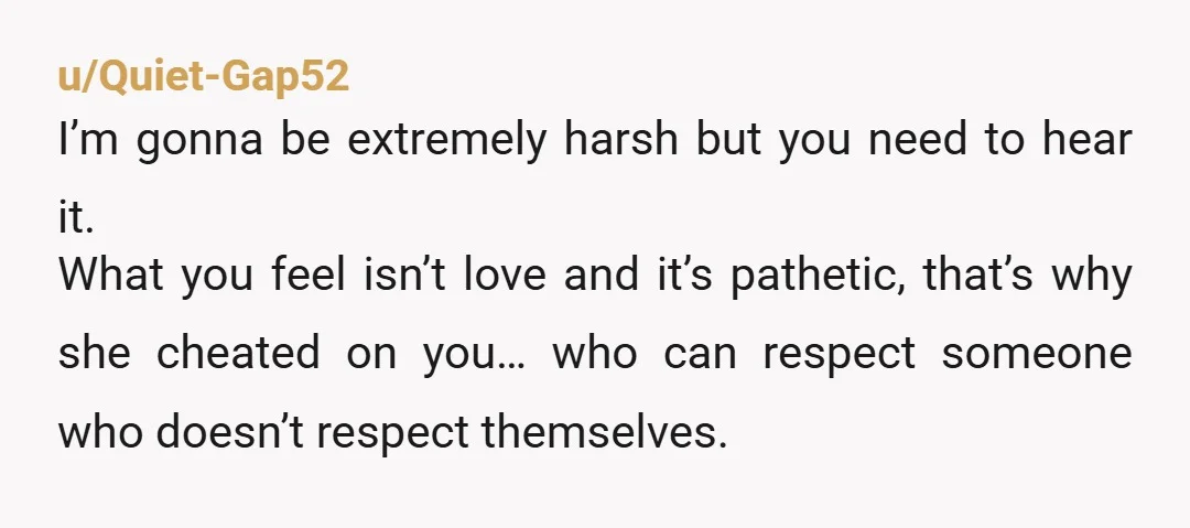 u/JipC1963 Stop supporting her, full-stop! Get some therapy to help you escape emotionally from this abusive, selfish woman! And she IS abusive! You're right, instead of breaking up, she seemingly...