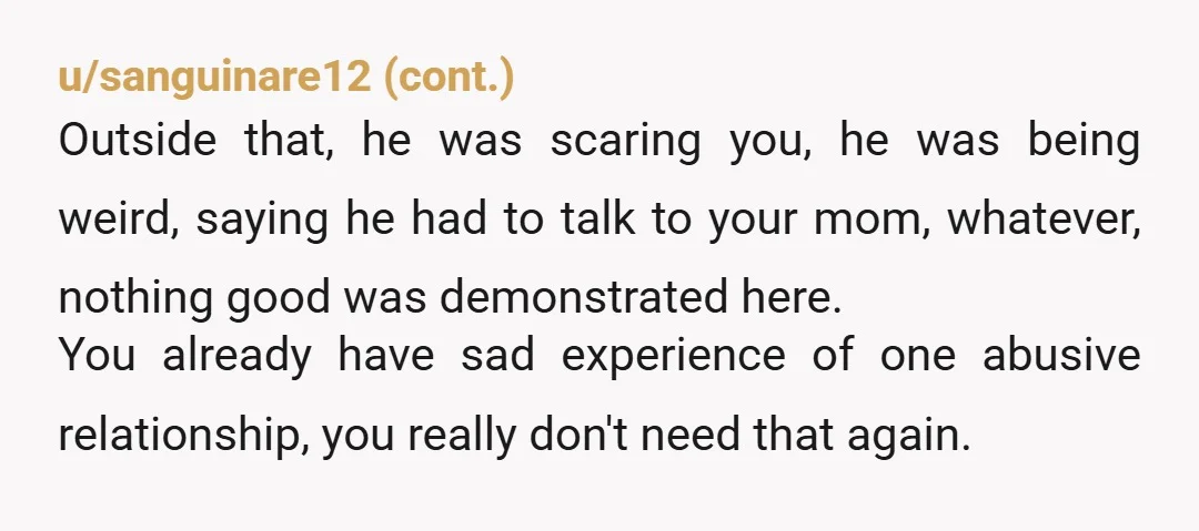 u/Glittering-Cloud3645
All I needed to read is the title. Make a safety plan and LEAVE HIM, immediately. 