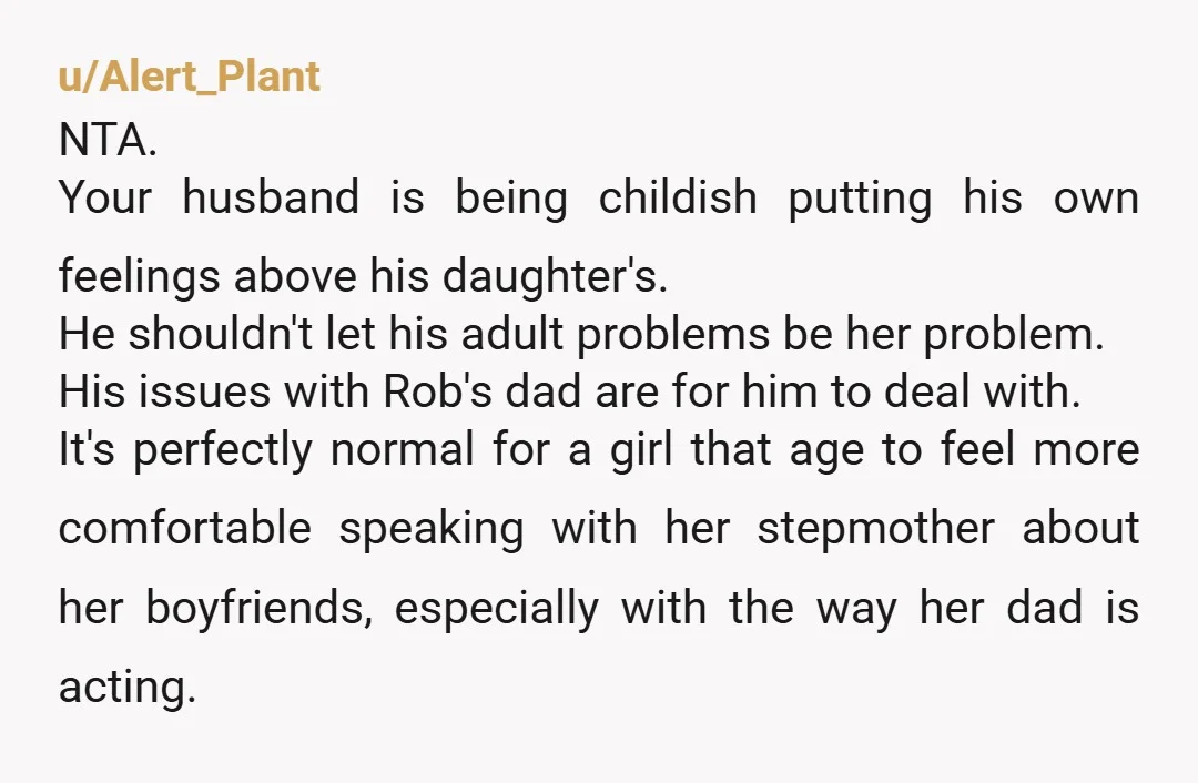 u/CupcakeMurder86 NTA. Your husbands reaction is the reason kids do not tell their parents anything. As you can see for yourself, Laura told you about this because of how her...