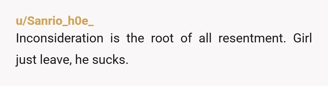 u/Syralei NOR. If he doesn't cook, how else does he help support the housework and labour division at home? Women in relationships with men need to stop excusing their s***...