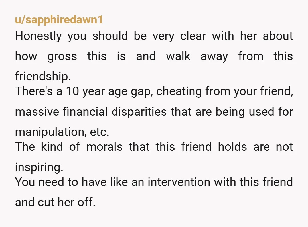 u/CrabbiestAsp NTA. I'm bi/pan and have had both same sex and opposite sex long term relationships. Being queer doesn't mean relationships have to be 'emotionally intense'. Both your friend and...