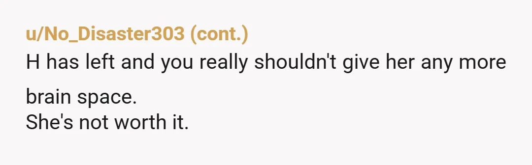 u/XELA_38
STOP doing nice things for her and pushing your husband to connect with her.
She's not appreciating what you do so now it's time for her to see it.