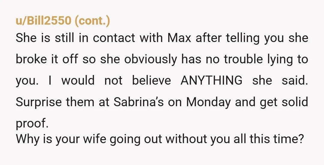 u/Ok_Introduction9466 Divorce. Cheaters look for whoever will put up with their disloyalty. She’s never gonna change. This is who she is and you have to decide if you want to...