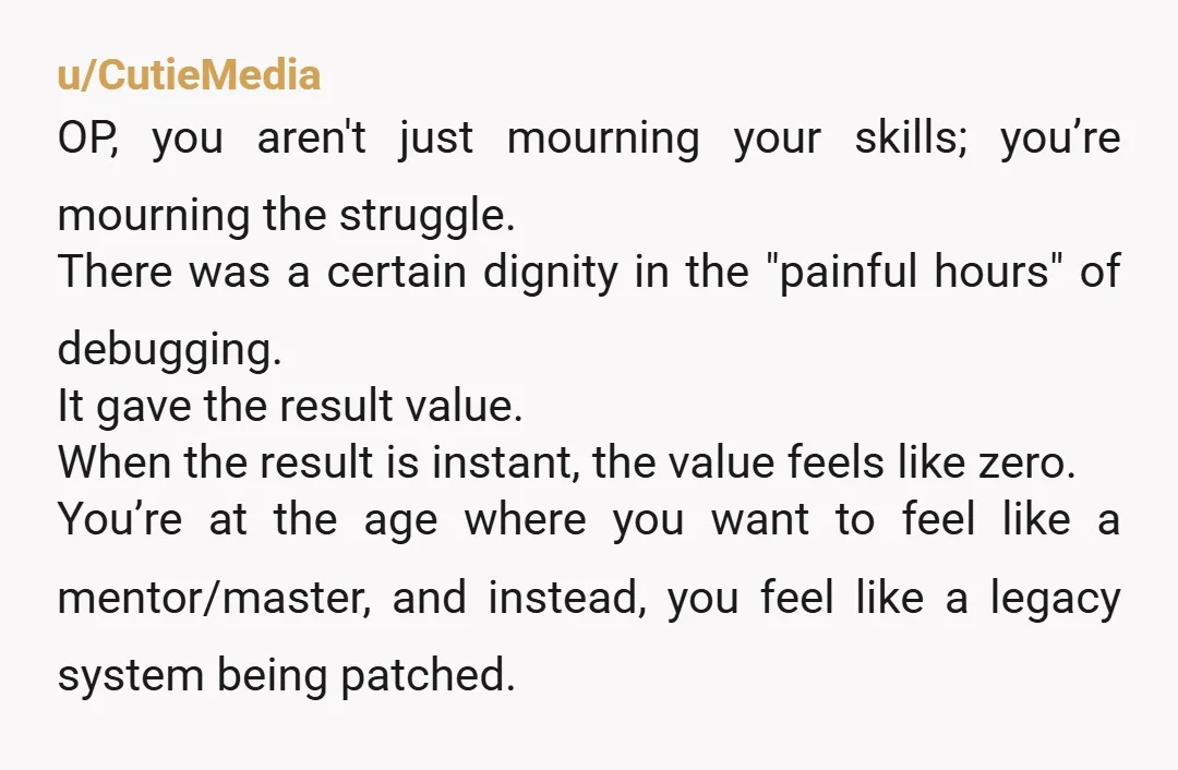 u/samscrolling seeing how desperate AI companies are to sell their product, I'm sure the bubble is about to pop. don't get too depressed there, your knowledge and skills are still...