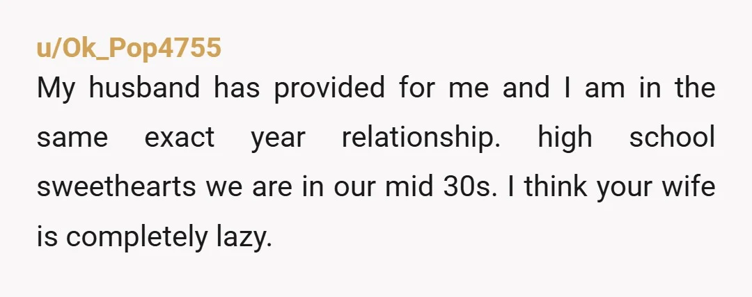 u/Ok_Birthday_268 Speaking as a SAHM who struggles keeping a clean house (and a husband who works 60 hours a week), I became depressed and struggle with anxiety because of the...