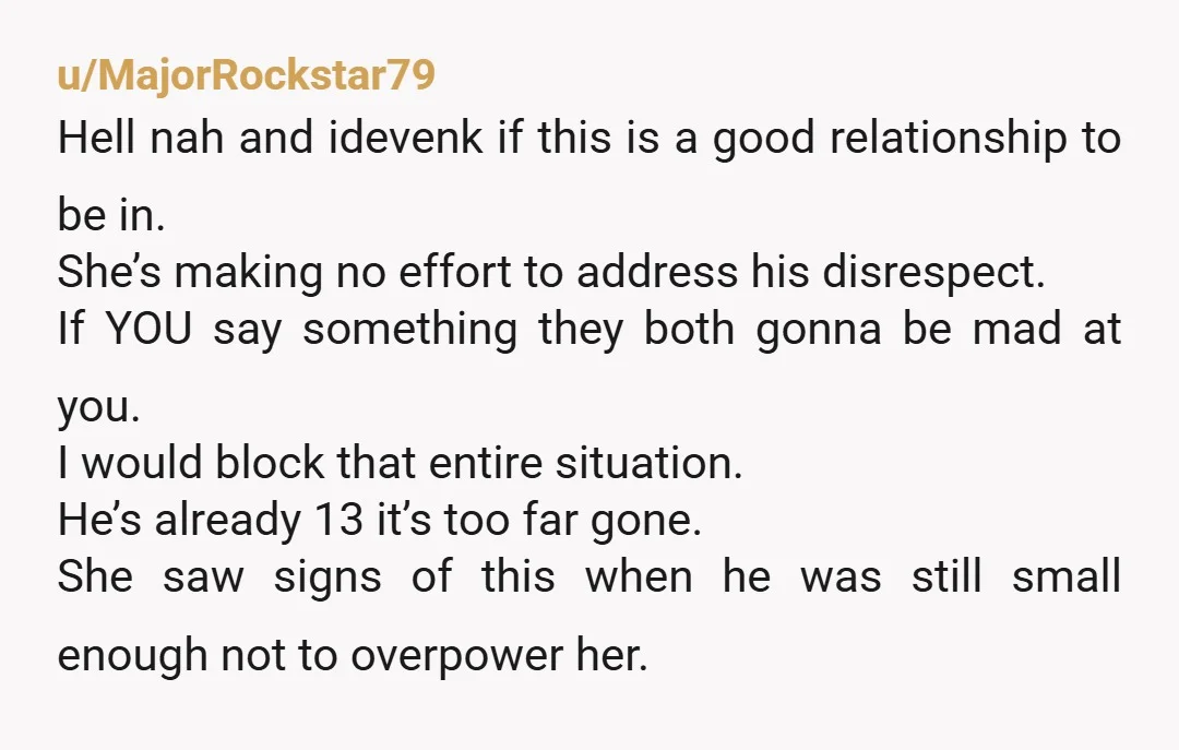 u/ExpertChart7871 ESH - OP - you should have been clear that you did not want to do the mountain biking. This way your girlfriend and her son could have left...