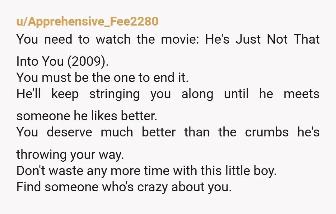 u/deathislit
Girl you got cheated on
And if this is happening so so early on in a relationship then you can't really expect anything in the future