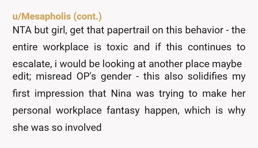 u/scrappapermusings NTA but I will say this, don't let the actions of others change who you are and what you do. If those were the kind of things you did...
