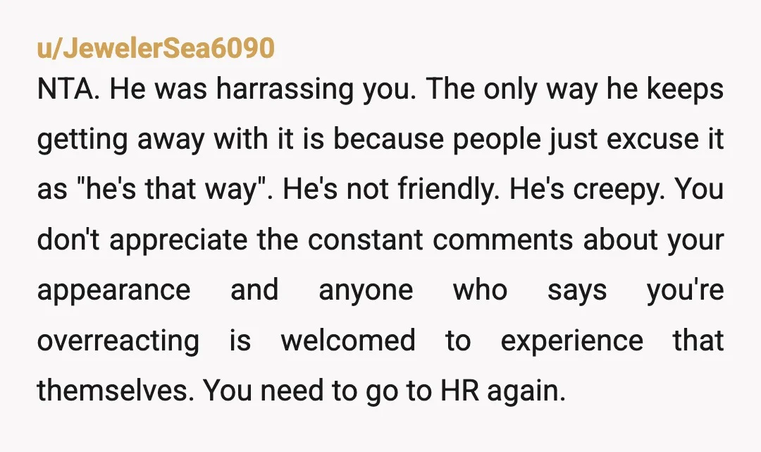 u/Salty_Trick2271 NTA. Shane and his gaggle of nosy, gossipy, work friends & work wife are out of order. You don’t have to be friends with them. You should have checked...