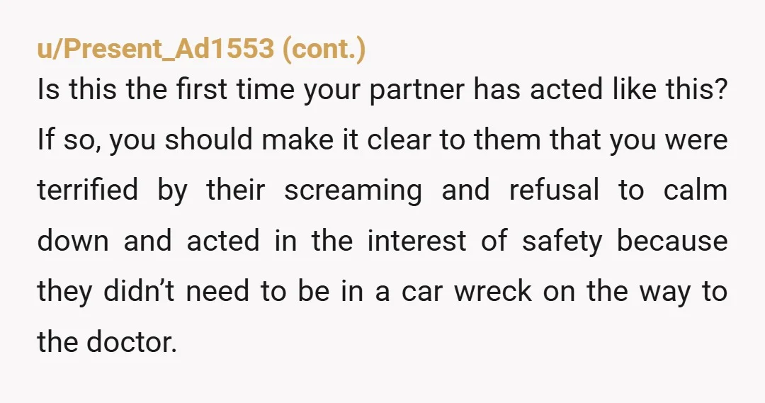 u/star-jellies as someone who’s also been yelled at/belittled while driving, i can’t blame you at all, even though the “right” thing might have been to call them an ambulance and...
