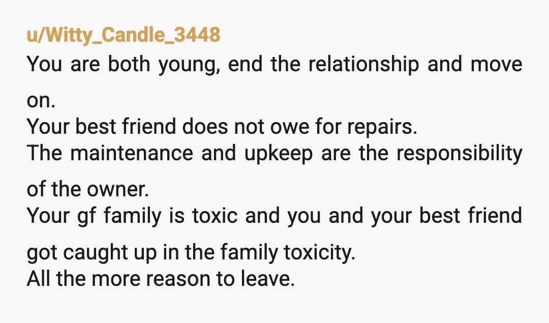 u/pleasehidethecheese
Honestly? I think you need to go out separate ways.
Her family sound like a nightmar, they'll only get worse not better.