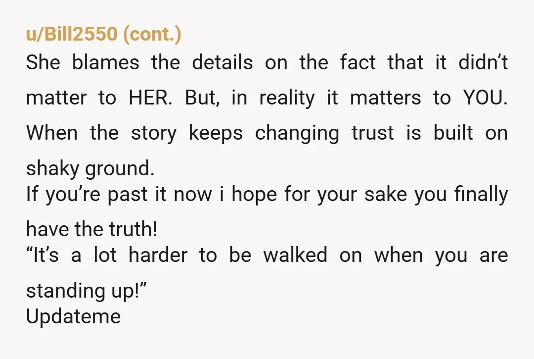 u/Linvaderdespace What makes you think that you can trust this woman?