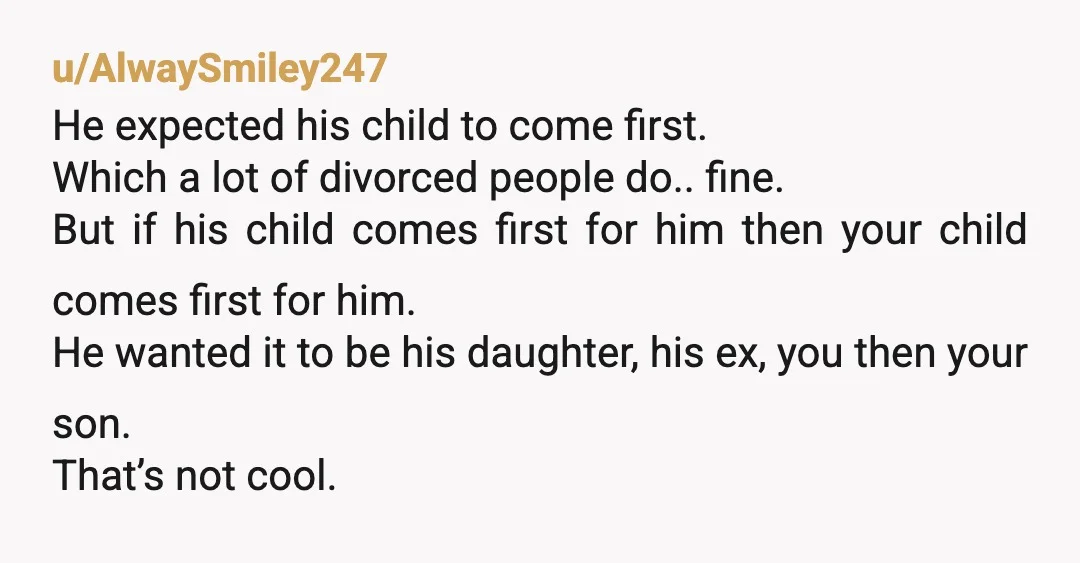u/Rowana133 Genuinely hoping this is AI, because this dude sucks, but also know men who are super out of touch with reality like this dude exist. NTA. If this is...