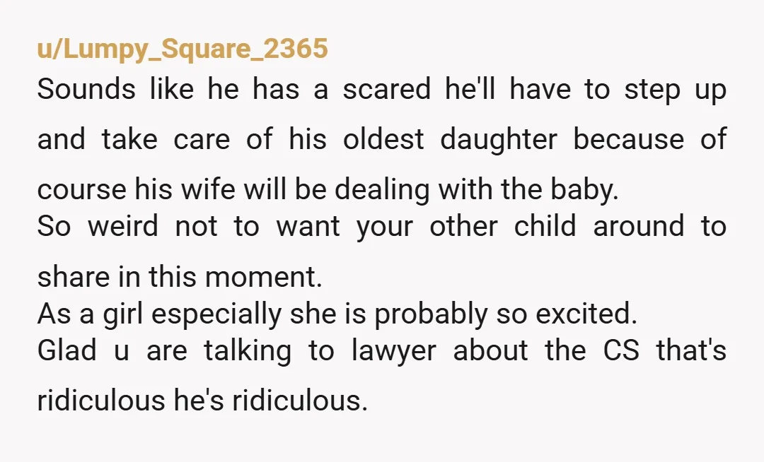 he was like see you don't even need child support if you're going on luxury cruises. Even if you didn't need it, HE still needs to pay it. Its not...