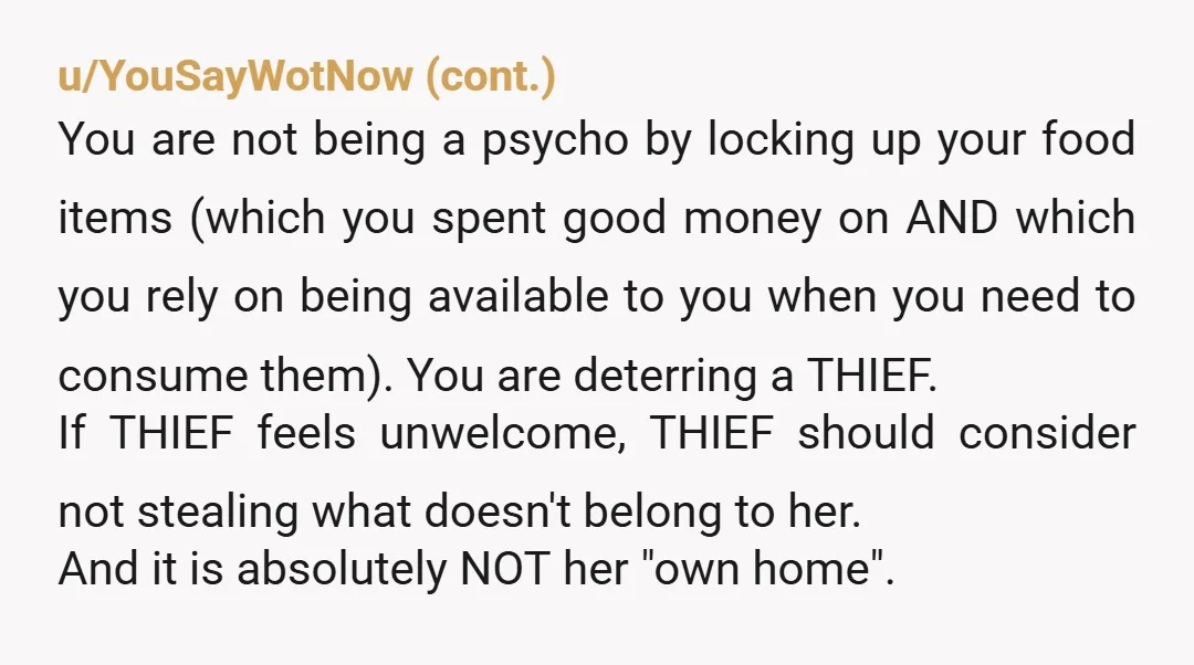 u/2VantaRipple NTA. Your roommate is basically letting his girlfriend steal from you and calling it "being territorial." If they want a communal lifestyle, they can start by paying for those...