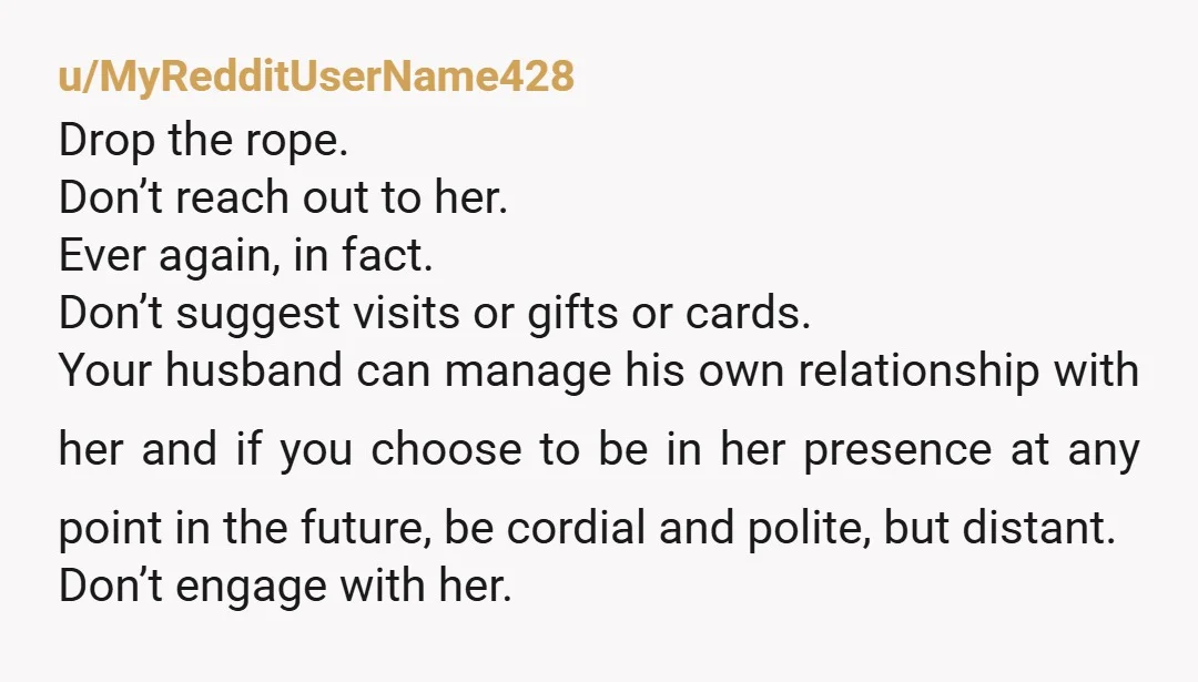 u/Affectionate_Rub_575
Your husband and his family are going to keep accepting, enabling, and excusing this behavior.
You don’t have to