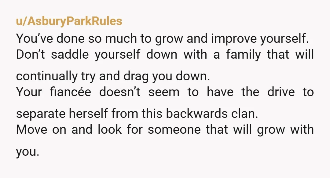 u/SnooWords4839 I wouldn't live near her family. she isn't willing to shut her dad down and expects you to just join in the enmeshment. Your job is going forward, and...