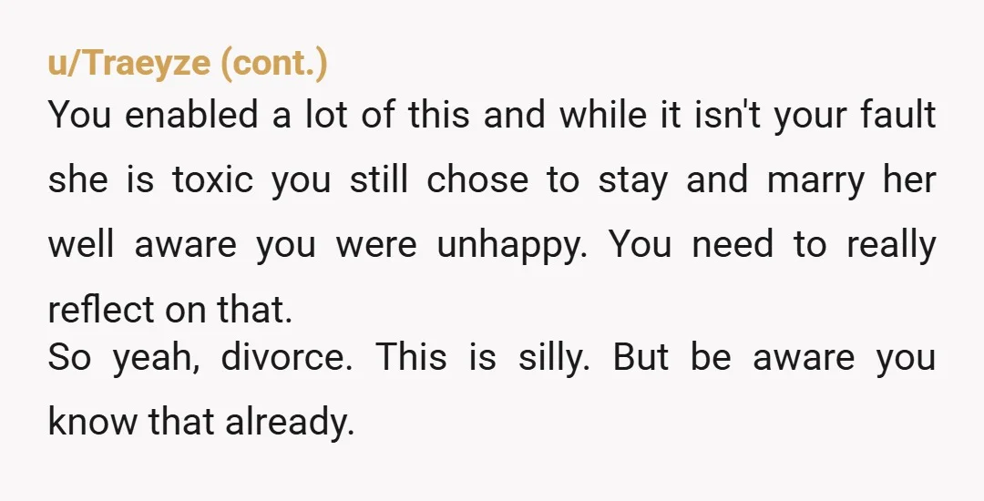 u/Jasel84
"I just don’t know what to do anymore?"
Doesn't sound like you ever did though.