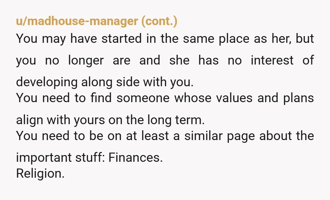 u/kathryn_sedai In a marriage you need to prioritize each other. It’s sounding to me like she puts her family and a new dog ahead of you. Not a good sign.