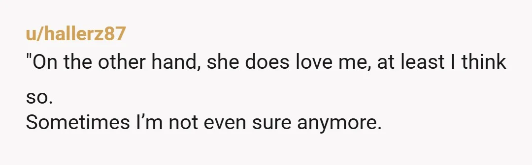 u/gleaming-the-cubicle You were unhappy for at least a year before the marriage, plus all those red flags you decided to ignore So it sounds like this is just more of...