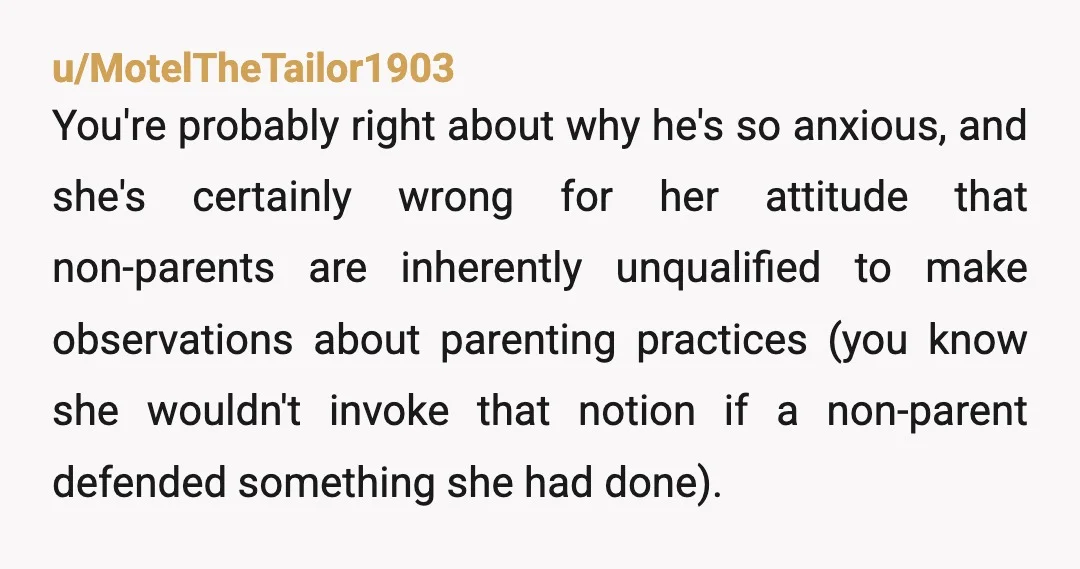 u/Makaveli2020 Ngl, this one really hit home for me, as I was the kid with the overreacting mother while growing up. I spent a good chunk of my childhood and...