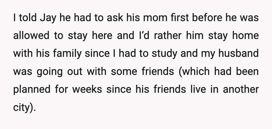 u/LifeAsksAITA Nta. Also a 7yr old is too old for your 4 yr old to play with the whole day. Make your preschooler have other friends so that he doesn’t...